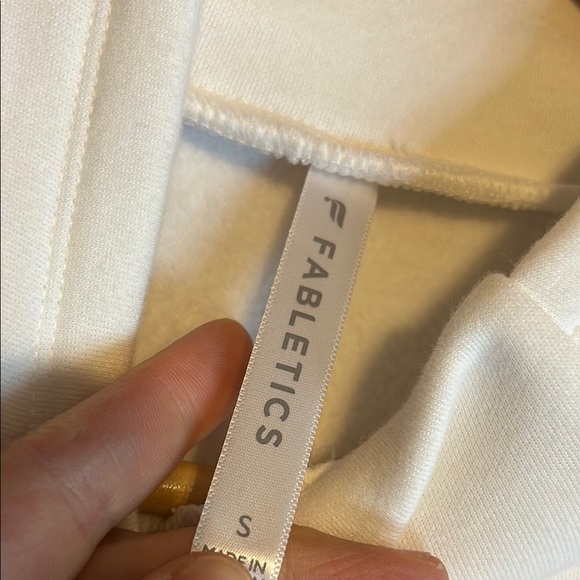 Fabletics White Cowl Neck Sweater Cozy Knit - Picture 2 of 7